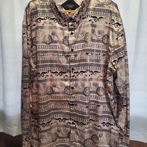 Pavini Patterned Button-Up Shirt